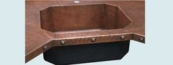 Copper Countertop With Octagonal Sink & Backsplash 4 small