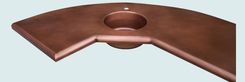Copper Countertop With Round Sink & Claire Edge 4 small