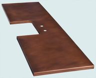 Copper Countertop With Framed Opening 3 small