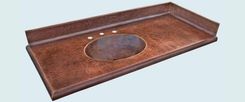 Copper Countertop With Integral Sink & Backsplash 1 small