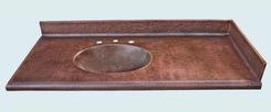 Copper Countertop With Integral Sink & Backsplash 2 small