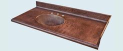 Copper Countertop With Integral Sink & Backsplash 3 small