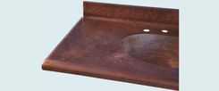 Copper Countertop With Integral Sink & Backsplash 4 small