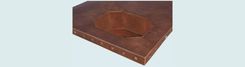 Copper Countertop With Octagonal Sink & Clavos 4 small