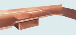 Copper Countertop With Integral Sink & Drainboard 2 small