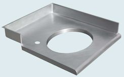 Zinc Countertop With Circular Cutout 1 small