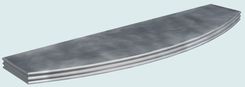 Zinc Countertop With Curved Front & French Edge 3 small