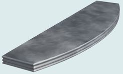 Zinc Countertop With Curved Front & French Edge 4 small