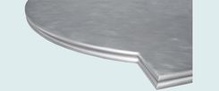 Zinc Countertop With Round End & French Edge 6 small