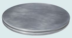 Zinc Countertop With Circular Shape & French Edge 1 small