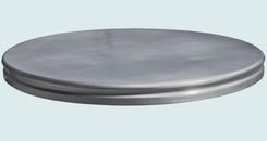 Zinc Countertop With Circular Shape & French Edge 2 small