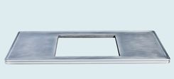 Zinc Countertop With Stove Cutout & French Edge 1 small