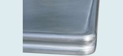 Zinc Countertop With Stove Cutout & French Edge 3 small