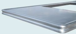Zinc Countertop With Stove Cutout & French Edge 5 small