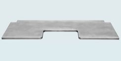 Zinc Countertop With Sink Opening & Notch Corners 1 small