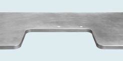 Zinc Countertop With Sink Opening & Notch Corners 4 small