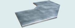 Zinc Countertop With Gullwing Shape 3 small