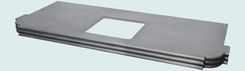 Zinc Countertop With Scroll Corners & French Edge 2 small