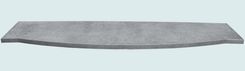 Zinc Countertop With Curved Front & Pattern Patina 1 small