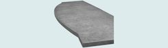 Zinc Countertop With Curved Front & Pattern Patina 5 small