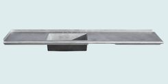 Zinc Countertop With Integral Sink & Bistro Edge 1 small