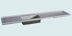 Zinc Countertop With Integral Sink & Bistro Edge 3 small