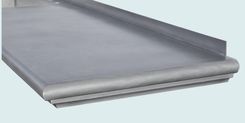 Zinc Countertop With Integral Sink & Bistro Edge 5 small