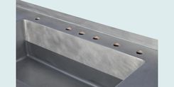 Zinc Countertop With Integral Sink & Bistro Edge 6 small