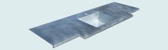 Zinc Countertop With Sink & Extended Front 1 small