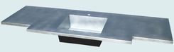 Zinc Countertop With Sink & Extended Front 3 small