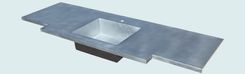 Zinc Countertop With Sink & Extended Front 4 small