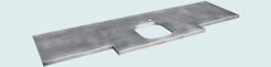 Zinc Countertop With Extended Front 2 small