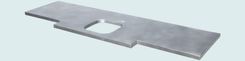 Zinc Countertop With Extended Front 3 small