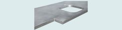 Zinc Countertop With Extended Front 4 small