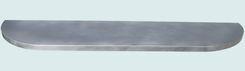 Zinc Countertop With Rounded Front Ends 1 small