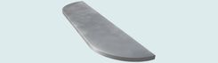 Zinc Countertop With Rounded Front Ends 3 small