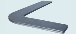 Zinc Countertop With 2 French Edges 1 small