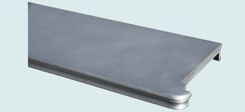 Zinc Countertop With 2 French Edges 6 small