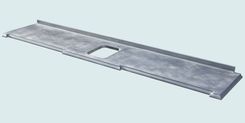 Zinc Countertop With Extended Front & Ogee Edge 2 small