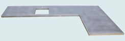 Zinc Countertop With Framed Opening 1 small