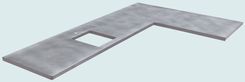Zinc Countertop With Framed Opening 2 small