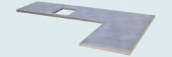 Zinc Countertop With Framed Opening 4 small