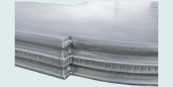 Zinc Countertop With French Edge & Scroll Corners 6 small