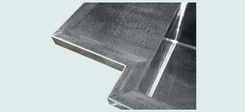 Zinc Countertop With Hammering & Light Patina 3 small