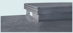 Zinc Countertop With Raised Bar & 2 French Edges 5 small