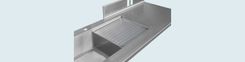 Stainless Countertop With Sink & Drainboard 2 small