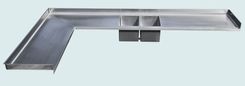 Stainless Countertop With Integral Double-Sink 1 small