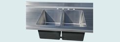 Stainless Countertop With Integral Double-Sink 3 small