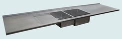 Stainless Countertop With Short Backsplash 1 small