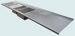 Stainless Countertop With Short Backsplash 2 small
